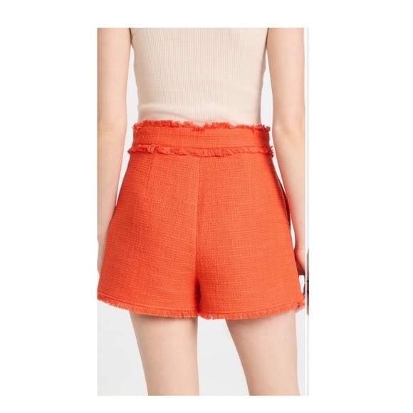 Cinq a Sept Cherryl Shorts in Cherry Tomato - Picture 4 of 9